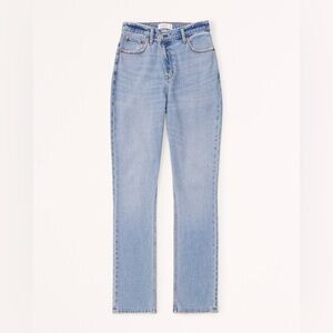 ABERCROMBIE CURVE LOVE ULTRA HIGH RISE 90s SLIM STRAIGHT JEAN 29L
